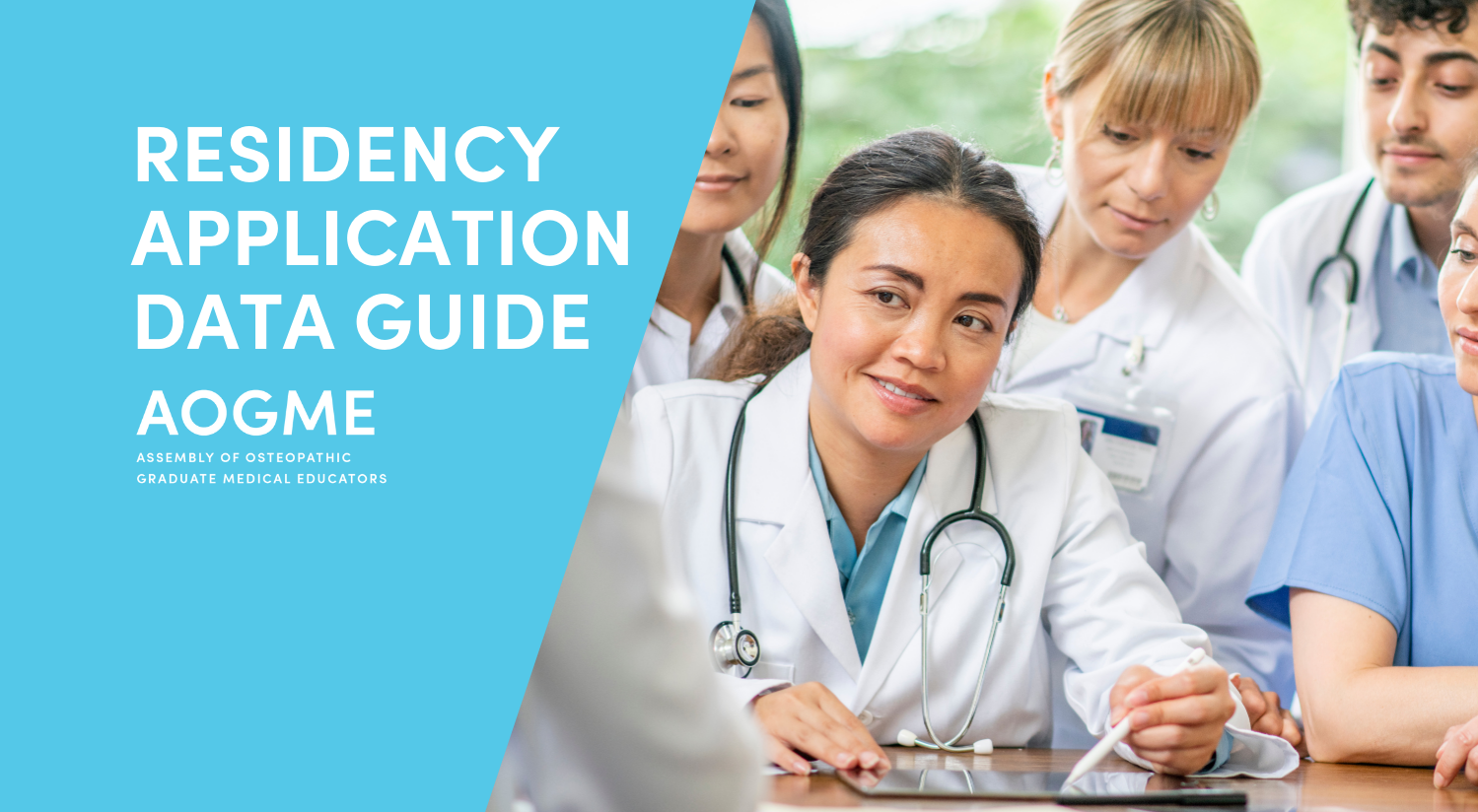 Residency Application Data Guide graphic