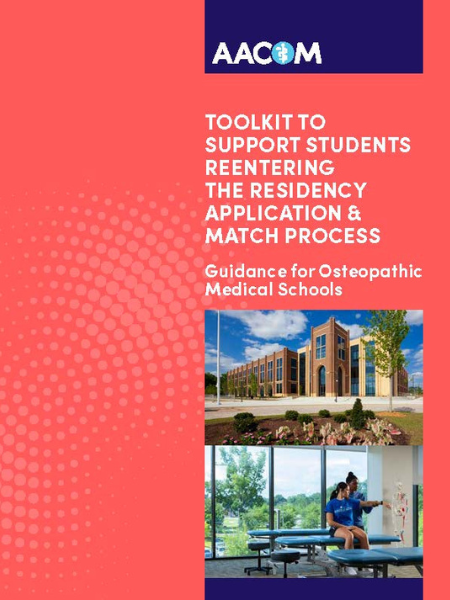 Cover of Toolkit to Support Students Reentering Residency