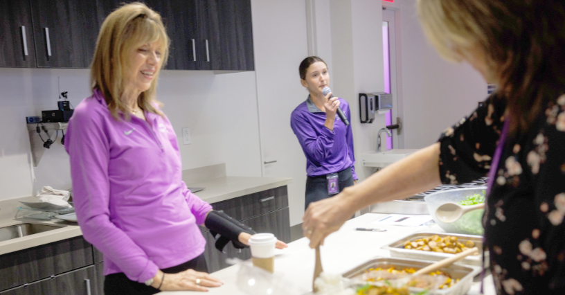 DMUCOM students learn how to prepare simple, nutrient-dense meals and how macronutrients support health.
