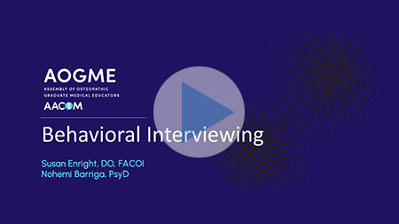 Behaviorial Interviewing