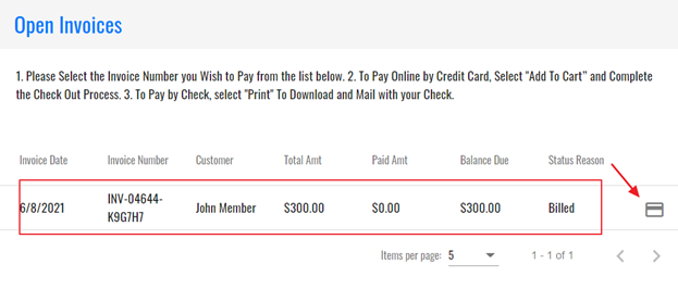 Open Invoices Open Invoices
