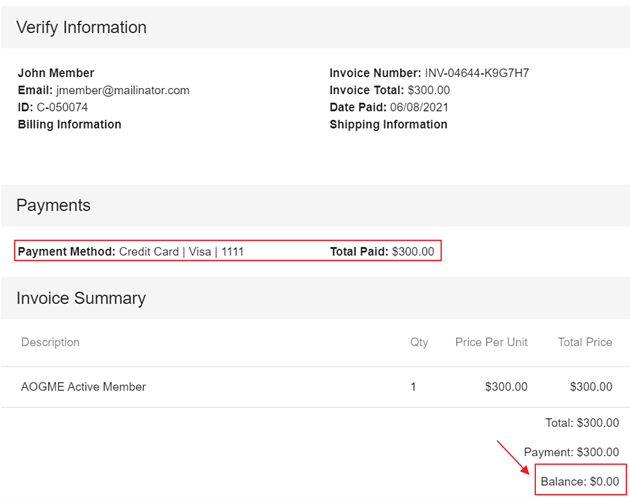 Verify Information Verify Information & Payments