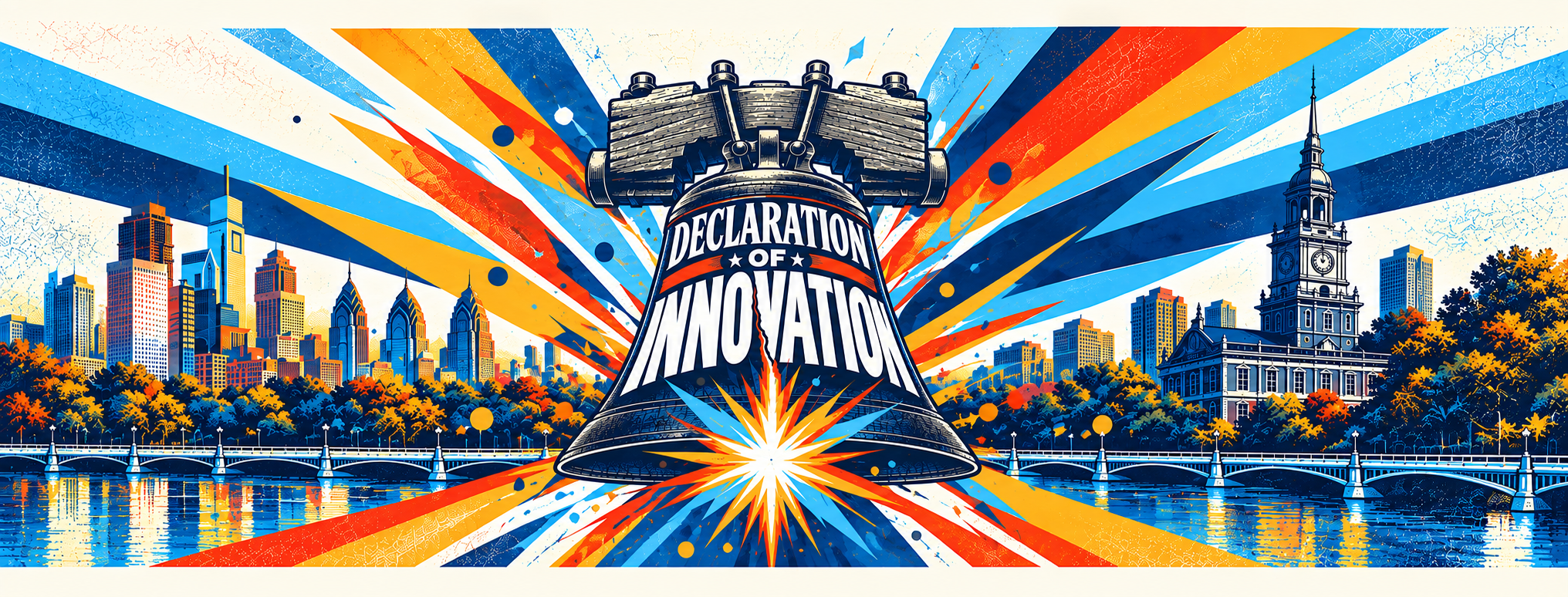 Declaration of Innovation Banner featuring the Liberty Bell