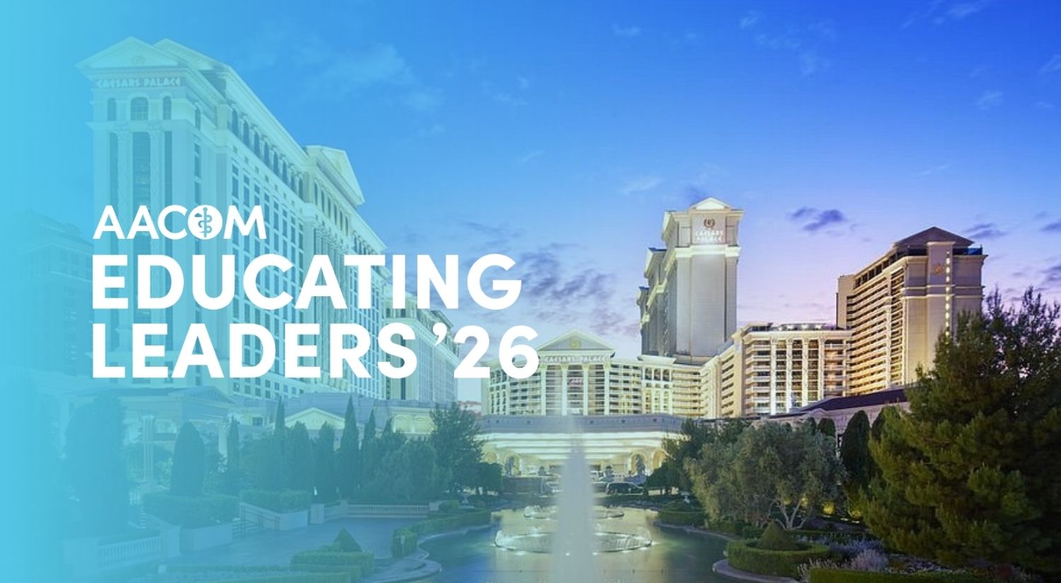 Educating Leaders 2026 Banner with Caesars Palace featured