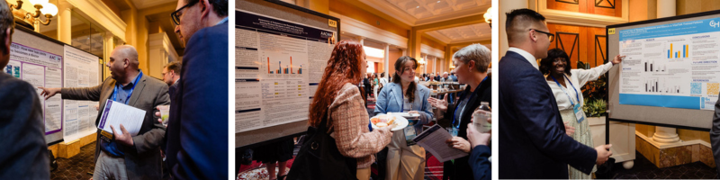 Collage of photos from the 2026 poster session