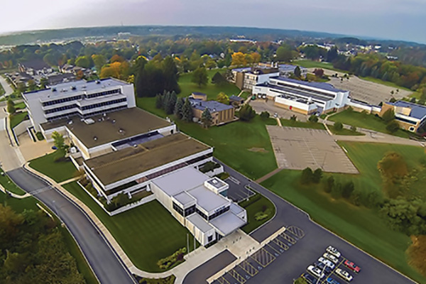 LECOM Campus - arial view