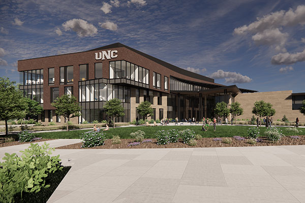 Architectural rendering of the UNC COM campus