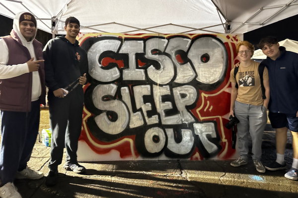 The first Sleep Out event that included participants from the Youth Ambassador Program that Hrishi founded.