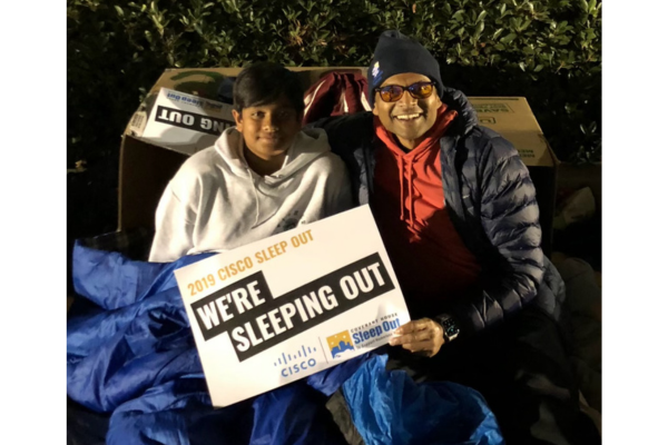 Hrishi’s first Sleep Out, which changed his perspective and drove his desire to support his brothers and sisters in the community.