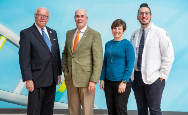 PCOM leadership with NBOME's Dr. Gimpel
