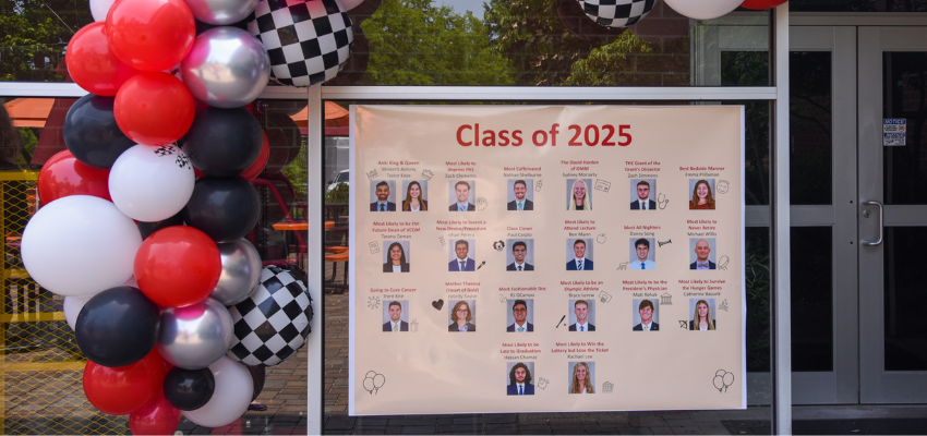 Sign showing class of 2025 superlatives