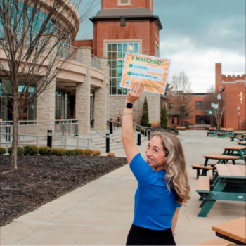 Student holds