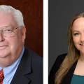 Side-by-sideprofessionalheadshotsfeatureanoldermanwithwhitehairandglassesandasmilingwomanwithlongblondehair