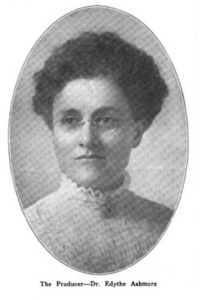 Black and white portrait of Edythe Ashmore, DO.