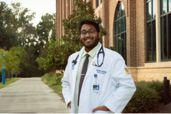 Arman Qureshi, MPH, DO, PGY-2 in Family Medicine at Bayfront Family Medicine, St. Petersburg, FL, served as a co-investigator on Dr. Adkins' antimicrobial stewardship work, which won an AACOM Research Grant in 2025.