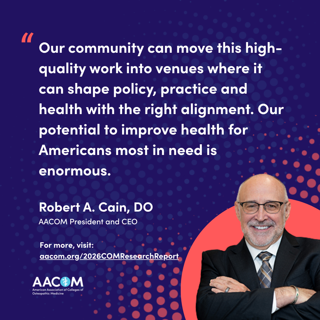 Graphic: Cain quote on potential impact of COM Research