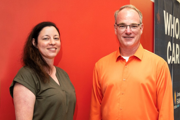 Michelle Lent (left) and Erik Langenau (right).