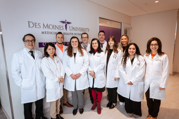 Tanner alongside peers across PhD programs at DMU