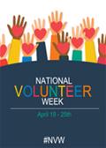 National Volunteer Week poster - April 19-25
