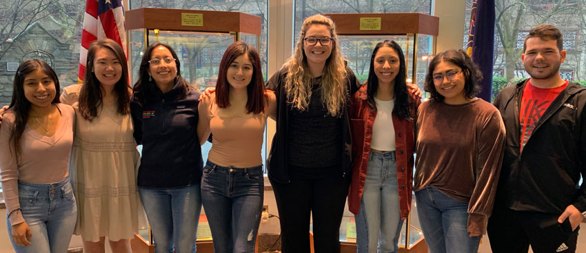 January 2020 group photo of Leadership from PCOM's LMSA chapter