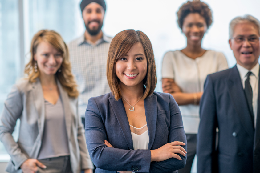 group of diverse professionals