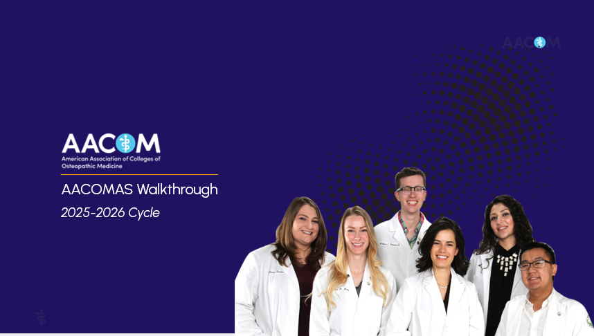 AACOMAS Walkthrough for the 2025-2026 application cycle